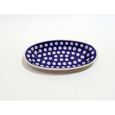 ポーリッシュポタリー　長皿/楕円皿　18.5ｃｍ　電子レンジ/オーブン/食洗器対応
