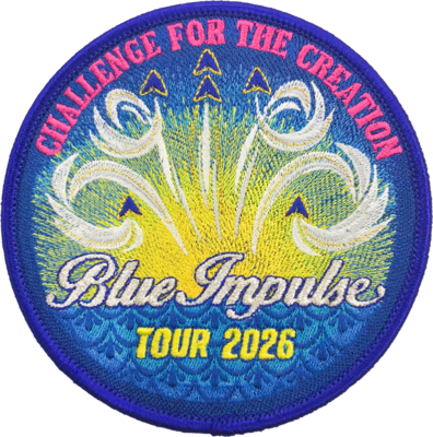 《WING製》ブルーインパルス 2026ツアーパッチ　ダブルロールバック　ステッカー付き