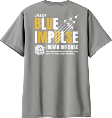 Tシャツ BLUE IMPULSE　デルタ隊形シルエット　入間航空祭