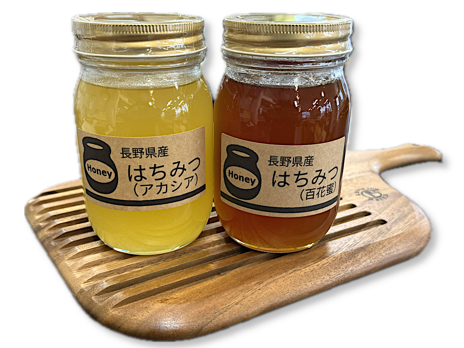 長野県産はちみつ詰め合わせ アカシア550g/百花550g | 高丘フルーツ