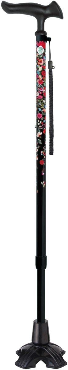 フジホーム かるがもファム4点DXリーフワイン 入数:10 4点杖 かるがもファム2（かるがもファムII）4点DX WB5225 フジホーム