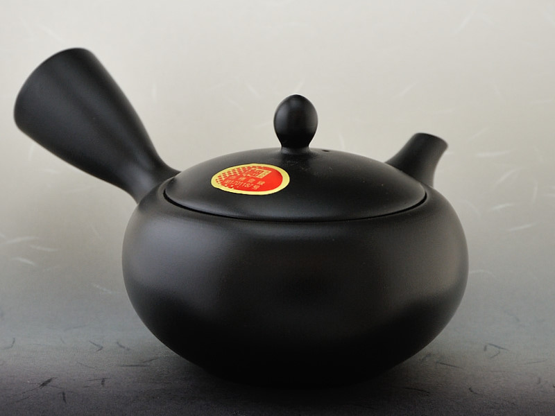 常滑焼 日本茶インストラクター 急須 黒色 310ml(800穴タイプ)高資作