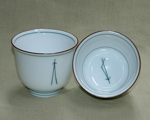 茶道茶碗 ⑤ 標準茶碗 S5dai煎茶茶碗（80ml標準）5個入松葉 | お茶きん