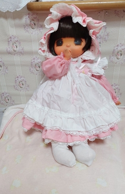 ドール服 ピンクエプロンドレス  大きいジェジェちゃんサイズ