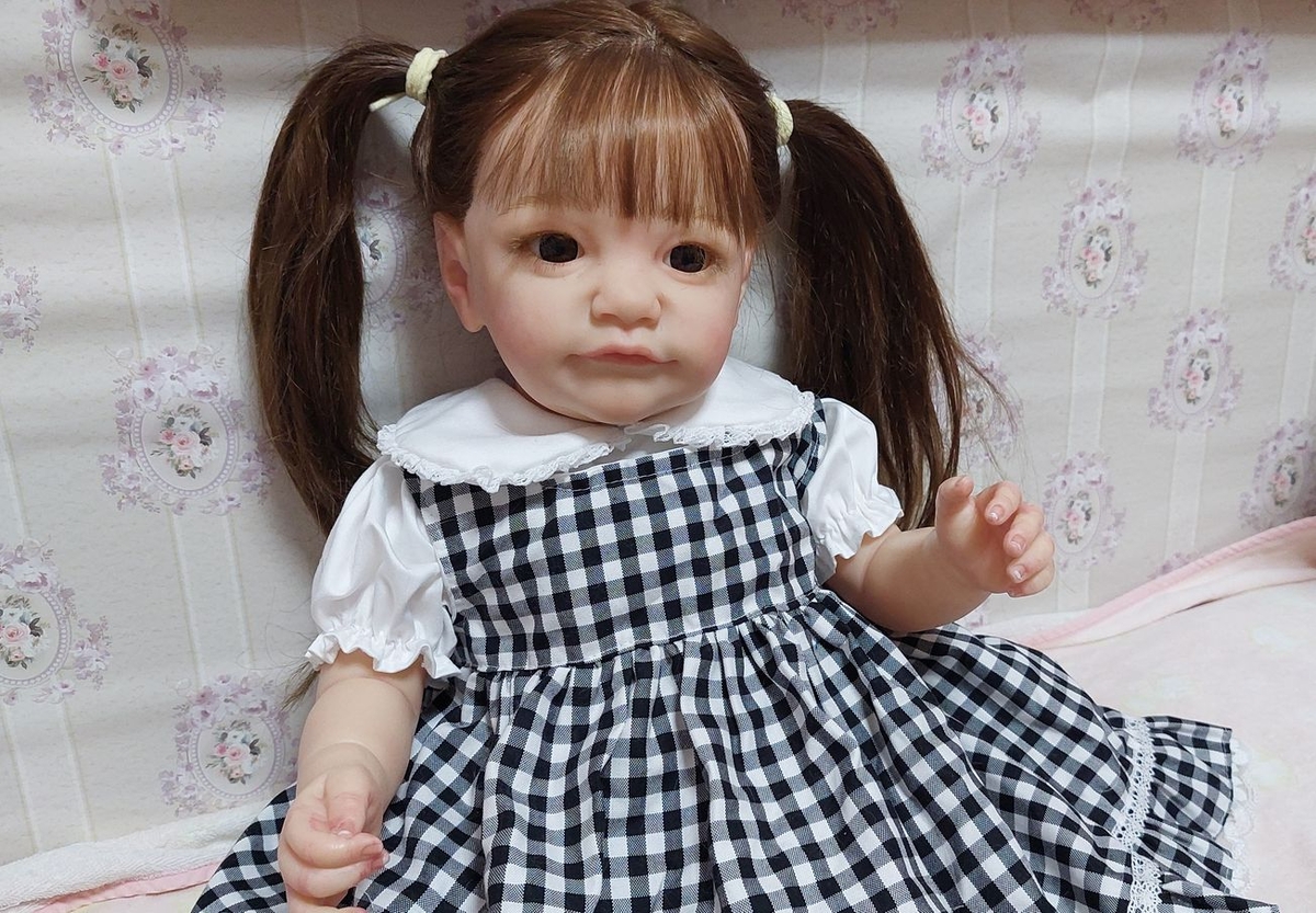 ドール服 黒チェックジャンスカとブラウス | nenedoll