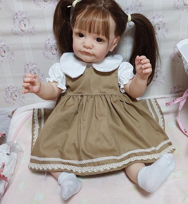 ドール服  茶色ジャンスカ