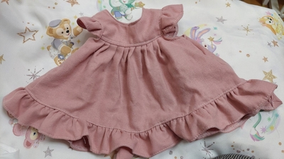 ドール服 ピンクエプロン 45～55