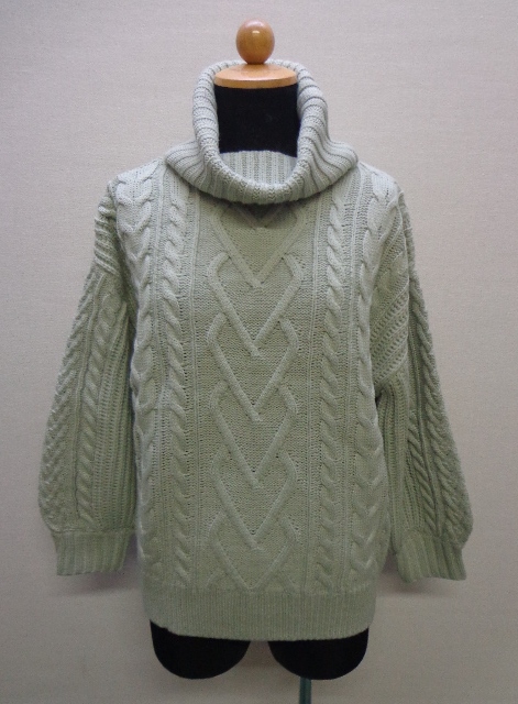 Ingni イング 3gケーブルオフタートルニット ミントグリーン M ハッピーランド市場