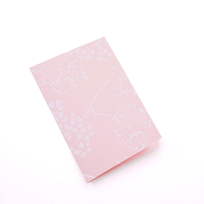 唐紙グリーティングカード　影日向枝桜