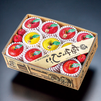 極付３種・味くらべ[サンふじ・恋桜・シナノゴールド](844-1)