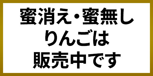 蜜消え・蜜無しりんごは販売中です