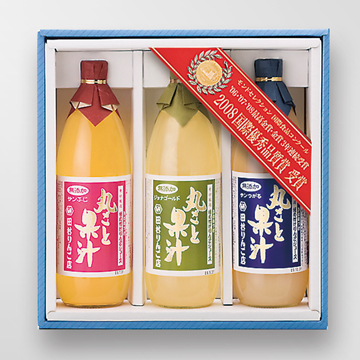 果汁Aセット サンふじ・ジョナゴールド・サンつがる各1本 | 田村りんご店