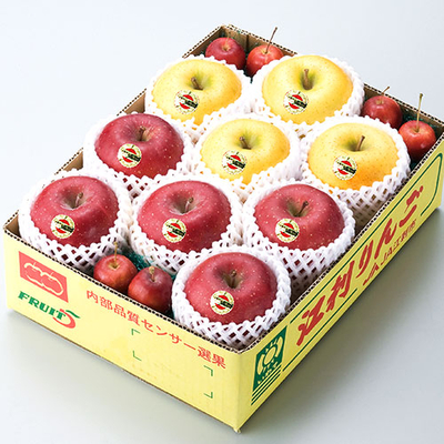 江刺産　サンふじ・シナノゴールド詰合せ