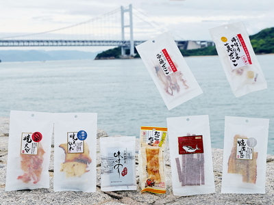 全国送料無料・父の日おつまみセット・ブラックペッパー焼あなご、ワタシがお薦め焼えいひれ、まぐろジャーキー、串酢だこ、味付けけやわらか真だこチーズ、焼えび