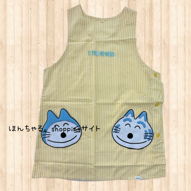 11ぴきのねこかおポケエプロン【M-L】 | ほんちゃる。