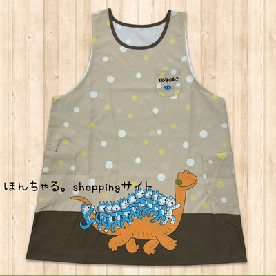 11ぴきのねこどろんこドットエプロンベージュ【M-L】【31】