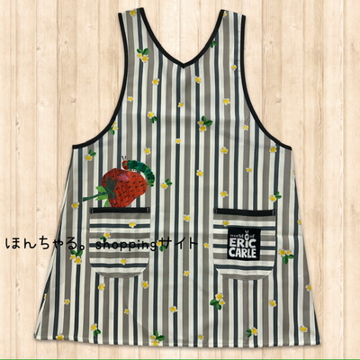 はらぺこあおむしフリークロスエプロンナチュラルベージュ【10】