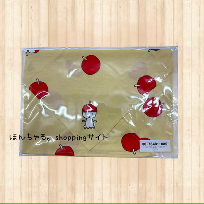 りんごかもしれない三角巾ベージュ【63】