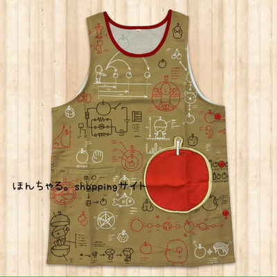 りんごかもしれないりんごポケットエプロンブラウン【M-L】【34】