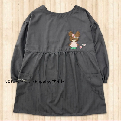 くまのがっこうドビーチュニックチャコールグレー【10】