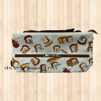 パンどろぼうティッシュサコッシュ総柄(ブラウン)