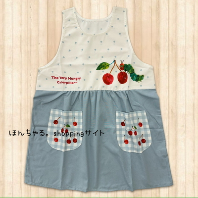 はらぺこあおむし接触冷感エプロンミントグリーン【11】