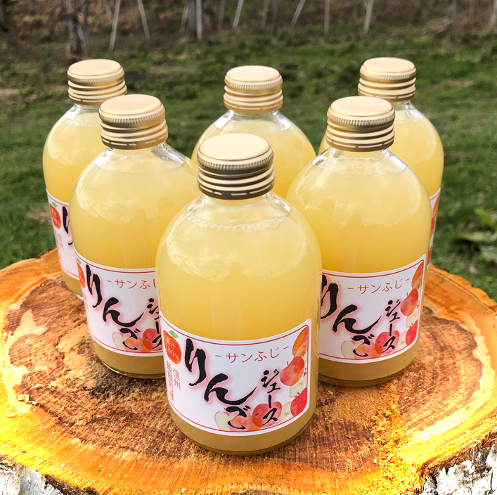 青森りんご　サンふじ100%　りんごジュース　1L12本入り 送料込　春絞り サンふじ 100%りんごジュース 250ml | 信州マルヤマリンゴ農園