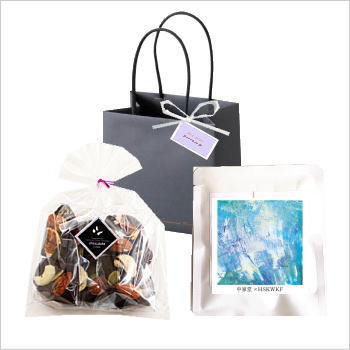 [ ホワイトデー ] ホシカワカフェ&ナッツビターチョコせんべいギフト