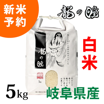 岐阜県産龍の瞳10kg(５kg×２袋) 岐阜県産龍の瞳10kg(5kg×2袋)