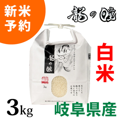 新米玄米岐阜県産龍の瞳15kg(5kg×3袋) 【公式通販】