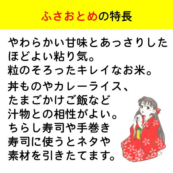 千葉県産 ふさおとめ【白米】 | たのしい米屋ドットコム