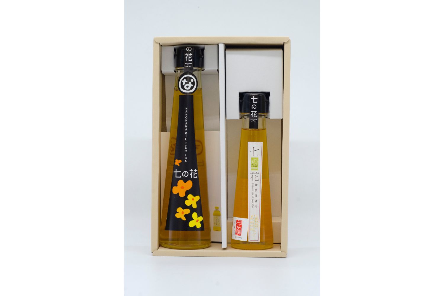 オレイン酸・ビタミンE豊富な無添加オイル 伊賀産菜種油 七の花