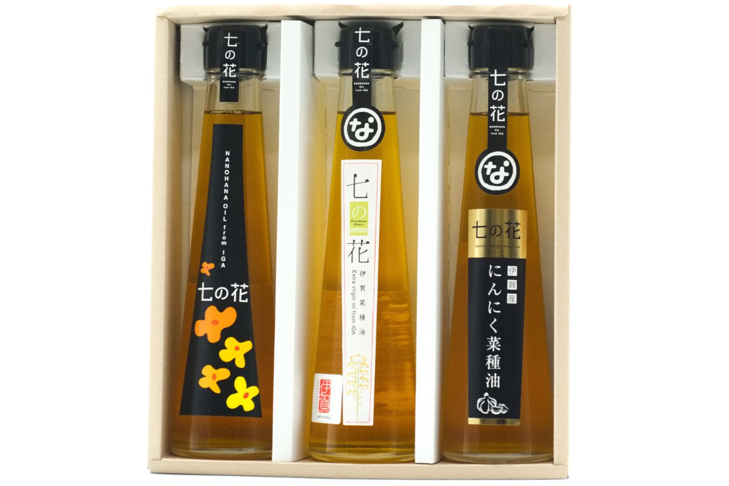 オレイン酸・ビタミンE豊富な無添加オイル 伊賀産菜種油 七の花