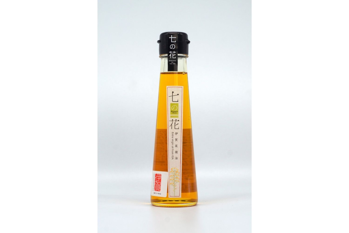 オレイン酸・ビタミンE豊富な無添加オイル 伊賀産菜種油 七の花