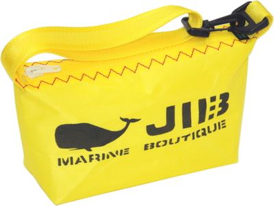 JIB ハンドルポーチS　HPOS　イエロー&times;レッドステッチ