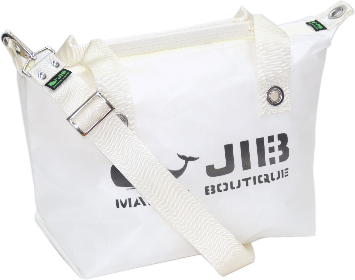 JIB セット販売 ファスナートートS ホワイト＋無地ショルダー