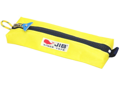 JIB ペンケースM（しっぽ付）　PCM24　イエロー×ネイビーファスナー（しっぽの色はアソートです／写真と異なることがあります）