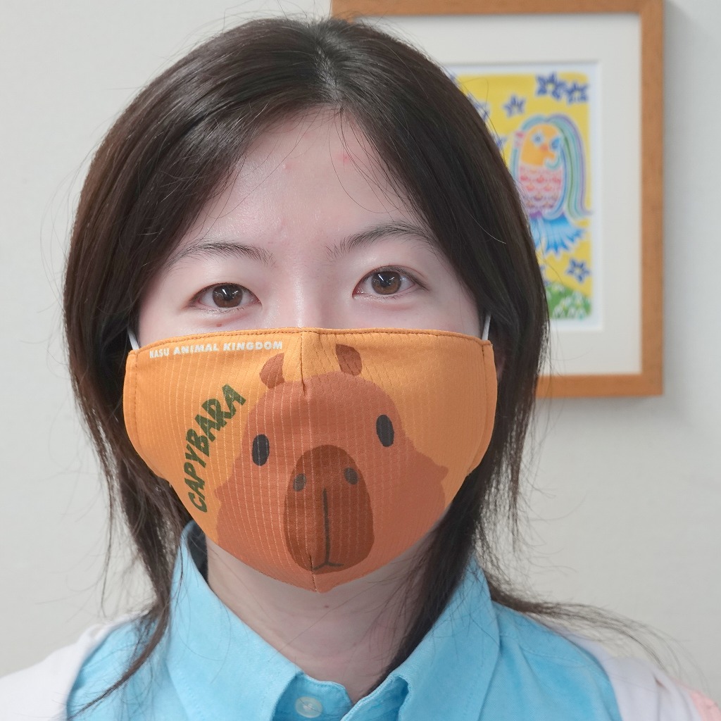アニマルフェイスマスク カピバラ 顔 Original 那須どうぶつ王国ネット