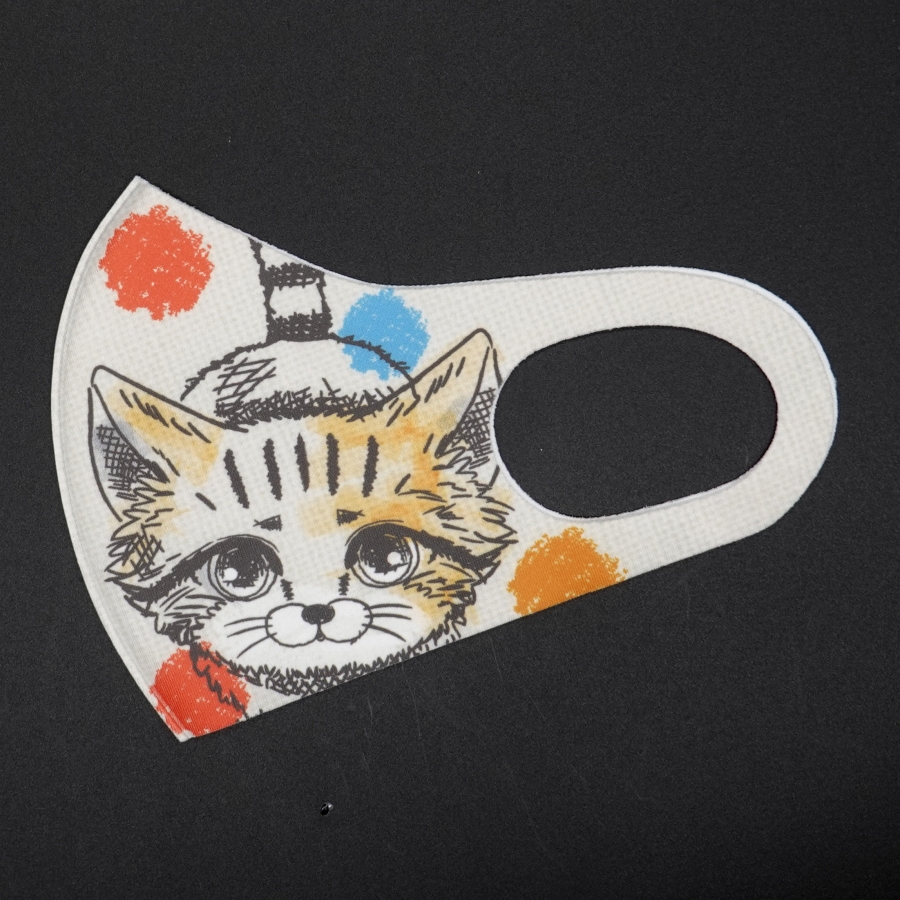 アニマルマスク スナネコイラスト Original 那須どうぶつ王国ネット