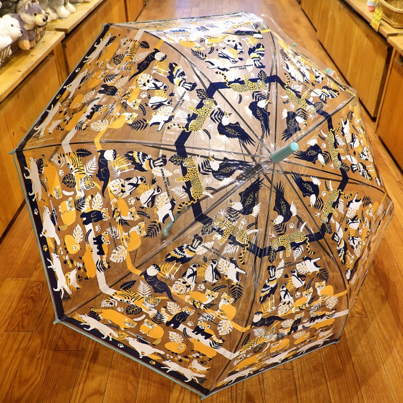 クリアジャンプ傘 全面プリント 60cm 【Original】 | 那須どうぶつ王国