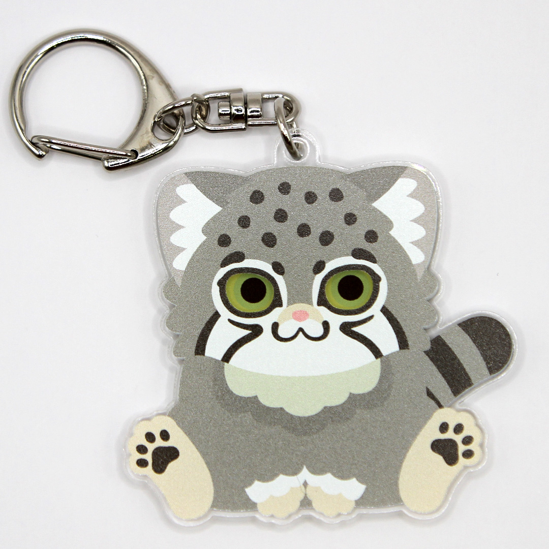 original】キョロキョロアクリルキーホルダー マヌルネコ | 那須