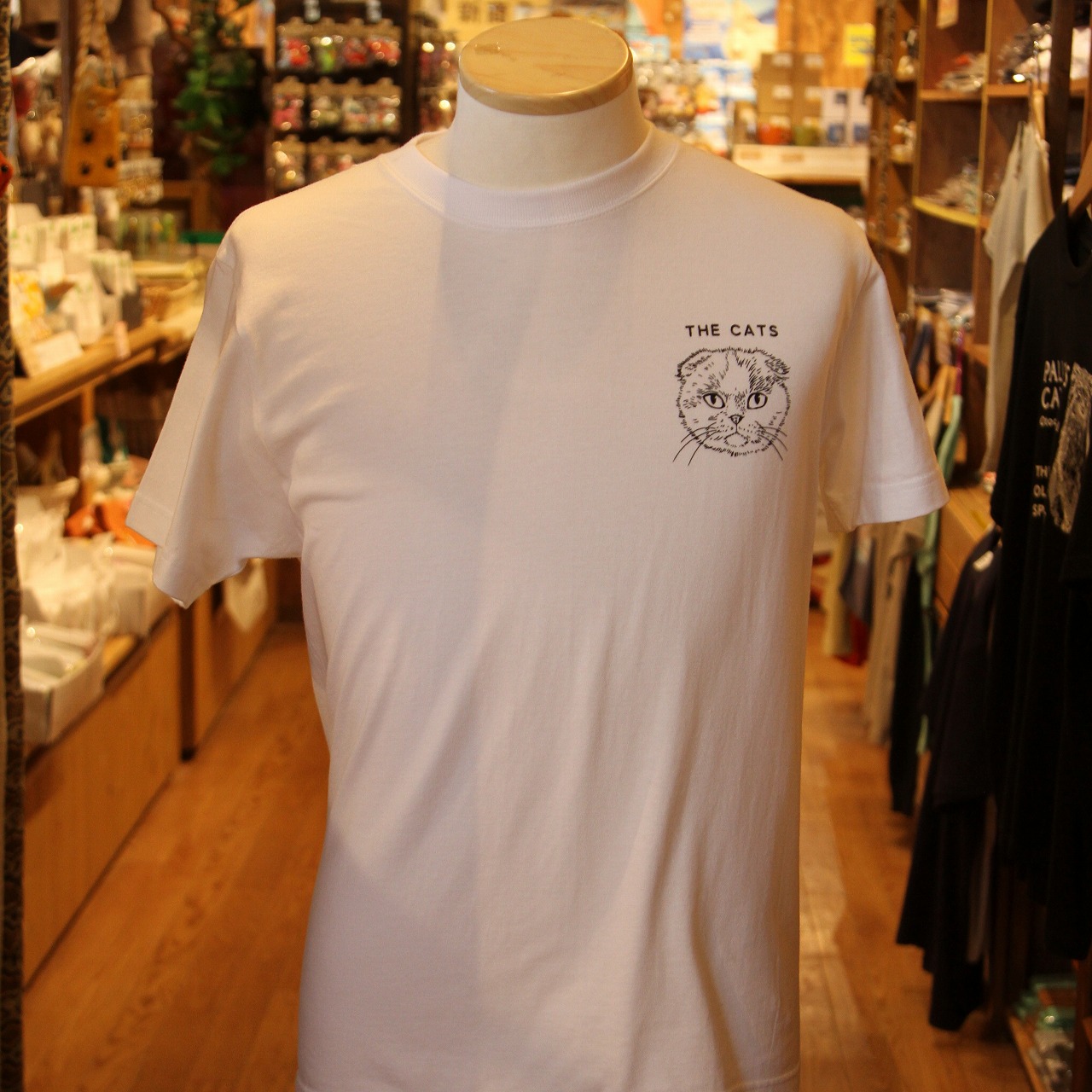 original】THE CATS Tシャツ ホワイト | 那須どうぶつ王国ネット