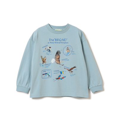 那須どうぶつ王国×BEAMS mini　ロングスリーブTシャツ　ブロード