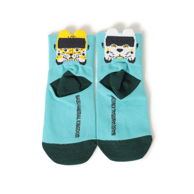 那須どうぶつ王国×BEAMS mini　ソックス　 サックスブルー