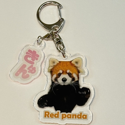 セリフチャーム付き アクリルキーホルダー レッサーパンダ