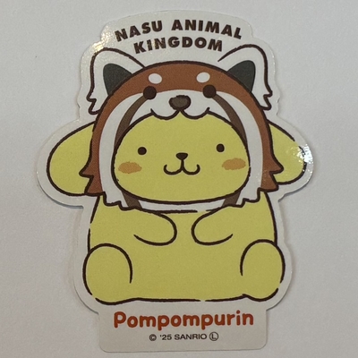 ステッカー【Original】ポムポムプリン&times;レッサーパンダ
