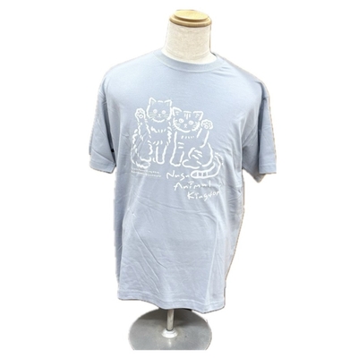 あらきさんコラボTシャツ水色①