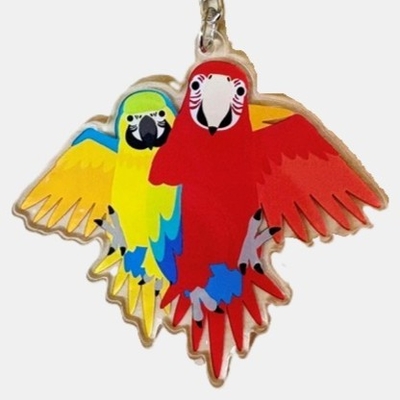 【Original】アクリルNAKキーホルダー　コンゴウインコ
