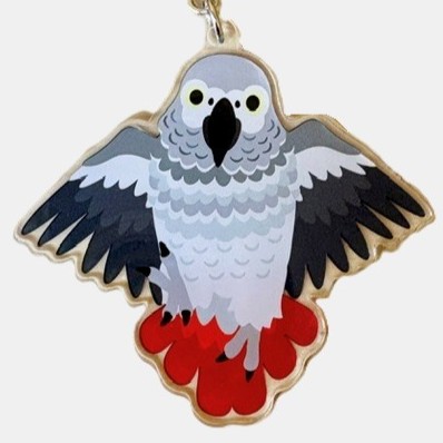 【Original】アクリルNAKキーホルダー　ヨウム