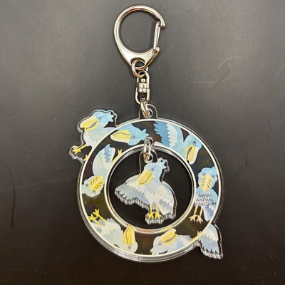 フリフリアクリルキーホルダー ハシビロコウ【Original】レトロシリーズ